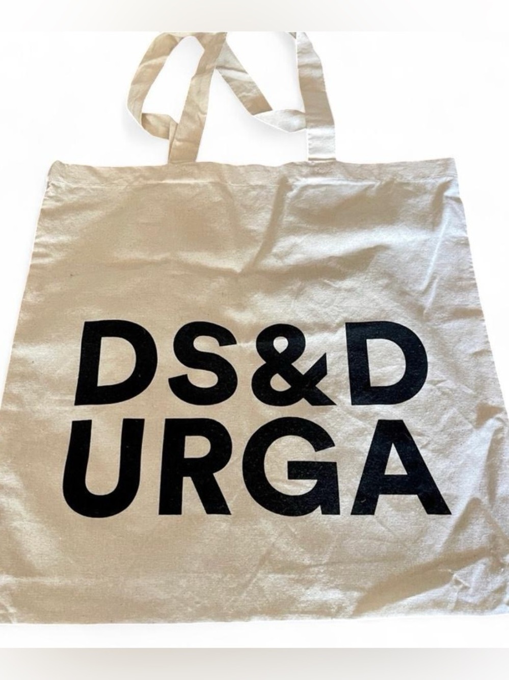 DS&D White Canvas Tote Bag